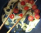 花ズッキーニとホタルイカの春まみれパスタ作り方7写真