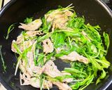 セセリと水菜炒め。作り方4写真