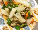 旨辛肉味噌味豚こま大根青椒肉絲風作り方14写真