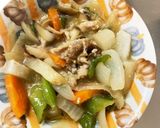 旨辛肉味噌味豚こま大根青椒肉絲風作り方16写真