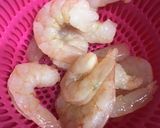 麻婆豆腐の素で作るエビチーズ麻婆作り方1写真