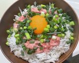 社会人一人暮らしのご褒美マグロしらす丼作り方8写真