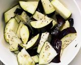 レンジ豚こまうま辛炒め味麻婆豆腐茄子作り方3写真
