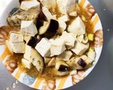 レンジ豚こまうま辛炒め味麻婆豆腐茄子作り方15写真
