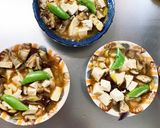 レンジ豚こまうま辛炒め味麻婆豆腐茄子作り方20写真