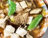 レンジ豚こまうま辛炒め味麻婆豆腐茄子作り方21写真