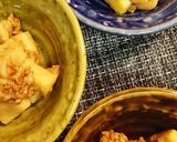 豚ひきタケノコ炒めのピーマンチーズ焼き作り方1写真