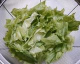 簡単！レタスちゃーはん作り方1写真