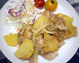 豚バラ肉とじゃがいものバターポン酢炒め作り方23写真