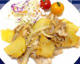 豚バラ肉とじゃがいものバターポン酢炒め作り方24写真