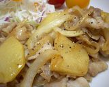 豚バラ肉とじゃがいものバターポン酢炒め作り方25写真
