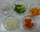 卵入りカレースープ作り方1写真