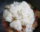 切って炒めて12分✄残りご飯のエビピラフ作り方4写真