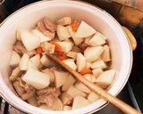 カブと鶏肉のスープ作り方2写真