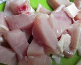 明太子でぜいたく親子丼作り方1写真