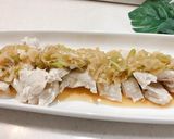 レンジで簡単!ネギだれが美味しい蒸し鶏♥作り方6写真