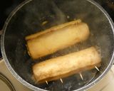 ひき肉とキャベツの油揚げロール煮作り方4写真