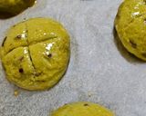 ★オーツブランとアーモンドの抹茶小豆ぱん作り方6写真