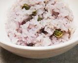 ピンクの豆ご飯作り方3写真