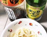 麺つゆ＆レモン汁 簡単ひとりうどん作り方1写真