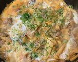 筍とバラ肉の卵とじ作り方5写真