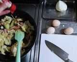 カルボナーラ スパゲティ 野菜たっぷり作り方3写真