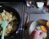 カルボナーラ スパゲティ 野菜たっぷり作り方4写真