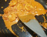 海老の濃厚トマトクリームパスタ作り方6写真