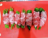 アスパラと甘長とうがらしの肉巻き作り方2写真
