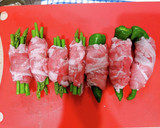 アスパラと甘長とうがらしの肉巻き作り方2写真