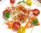 スモークサーモンカルパッチョマリネサラダ作り方14写真