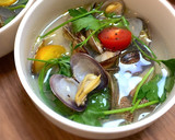 あさりの白だしスープボンゴレパスタ風簡単作り方21写真