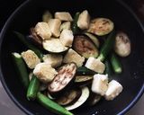 簡単ヘルシー☆ナスとオクラの甘辛味噌炒め作り方7写真