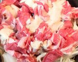 鍋に入れて煮るだけ！豚肉と野菜の牛丼風作り方2写真