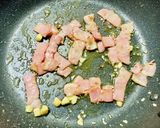 白菜♡カルボナーラ♡温泉卵乗せ♡作り方9写真
