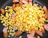 コーンバターチーズ袋ソース焼きそば★簡単作り方3写真