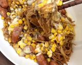 コーンバターチーズ袋ソース焼きそば★簡単作り方15写真