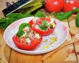 クリームチーズでファルシーカプレーゼ風作り方7写真