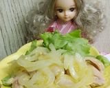 リカちゃん♡新たまマスタードマリネ茹で鶏作り方11写真