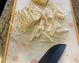 簡単★えのきと油揚げのお味噌汁作り方1写真
