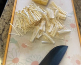 簡単★えのきと油揚げのお味噌汁作り方1写真