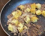 焼肉のたれの麻婆豆腐　タロの弁当120作り方2写真