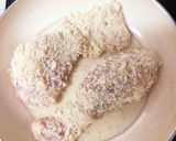 カリッと焼いた白身魚の大葉の香味ダレ添え作り方3写真