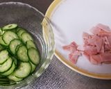 ハムとキュウリのカボチャサラダ作り方1写真