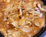 新玉ねぎの親子丼作り方5写真