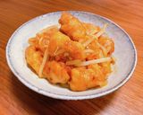 豚肉ともやしの甘酢餡作り方6写真
