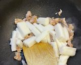 簡単！美味しい！長芋と豚肉の炒め物作り方3写真
