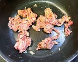 小松菜と牛肩のオイスターソース炒め。作り方5写真