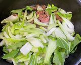 小松菜と牛肩のオイスターソース炒め。作り方6写真