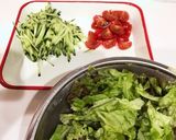 春野菜たっぷり！簡単！サラダうどん作り方2写真
